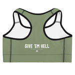 Prim8te Sports bra - Camo Green
