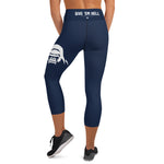 Prim8te Capri Leggings - Give em hell - Navy